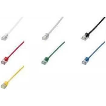 LogiLink Ultraflex SlimLine - Patch-Cable - RJ-45 (tēviņš) uz RJ-45 (tēviņš) - 2 m - 3.8 mm - ekranēts PIMF - CAT 6a - Ekranēts, bez halogēna, veidots - Zils, RAL 5015