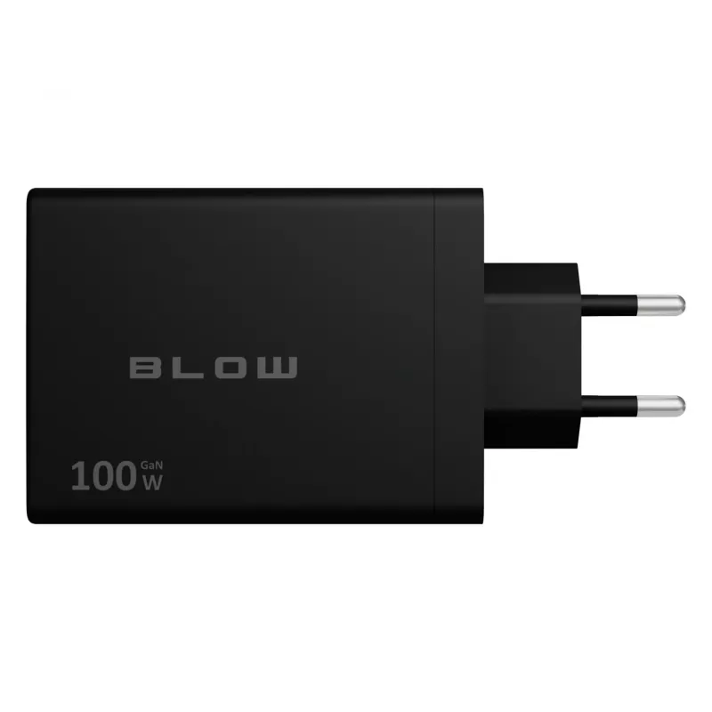 BLOW 4xUSB-C PD 100W GaN sienas lādētājs, melns