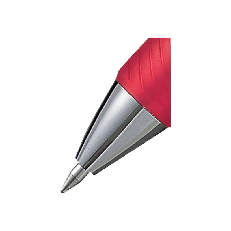 Pildspalva ar klipsi, izvelkama, Pentel Energel XM Klick, sarkana