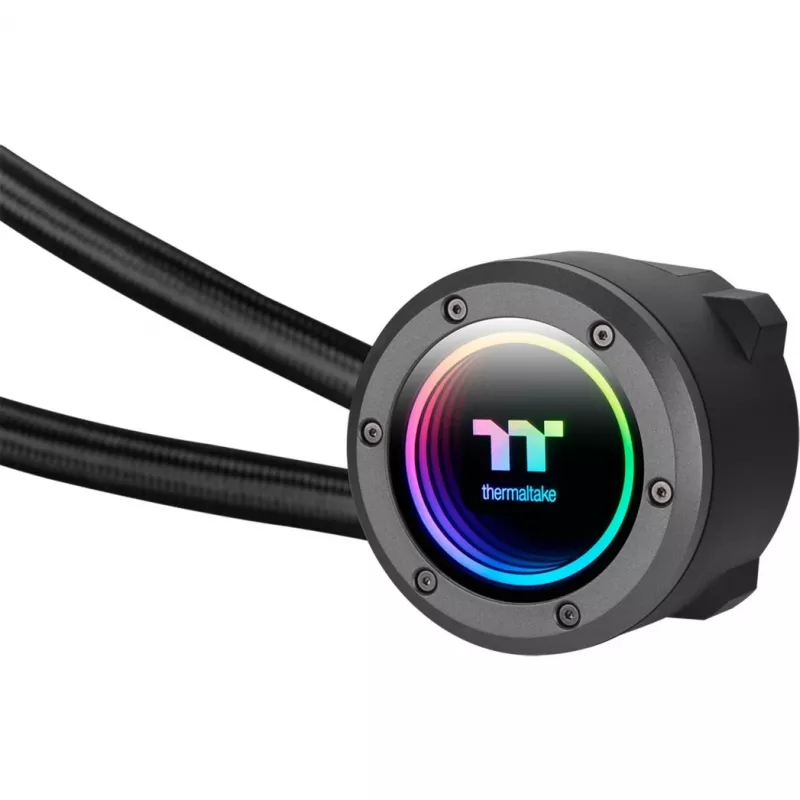 Thermaltake TH420 V2 ARGB procesora šķidruma dzesētājs 14 cm melns