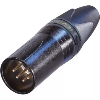 Neutrik XLR savienotājs, taisns, 5 polu, melns NC5MXX-B, 1 gab.