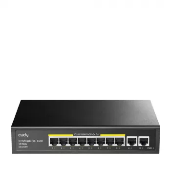 Cudy GS1010PE tīkla slēdzis Gigabit Ethernet 10 porti PoE Melns