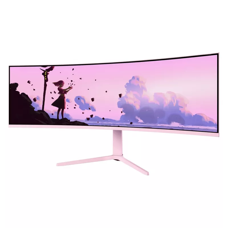 Izliekts monitors Arozzi Nova 49” (124.5 cm) Dual QHD 5120×1440 LED VA 32:9 4 ms Rozā