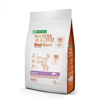 NATURE'S PROTECTION Superior Care Red Coat Grain Free Junior Small Salmon with Krill - sausā barība kucēniem - 1.5 kg