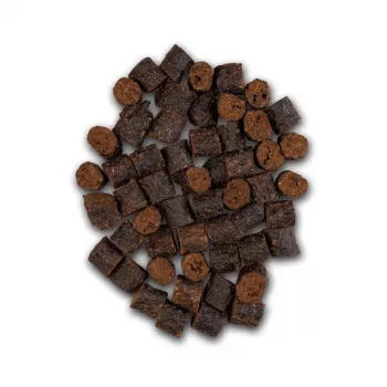 Suņu kārumi UNISZKI Crunchy Rabbit with Mint and Nettle 80 g — truļļa gaļa, piparmētra, nātru kraukšķīgi našķi