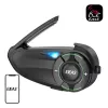 Motocikla intercoms EJEAS Q8 Bluetooth ķiveres sakaru komplekts ar lielu darbības rādiusu