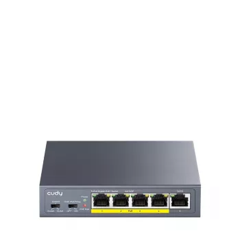 CUDY GS105P 5-Portu Gigabitu PoE+ Slēdzis 36W