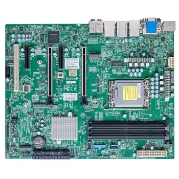 Supermicro X13SAE-F mātesplate - ATX - LGA1700 ligzda - W680 mikroshēmojums - USB 3.2 Gen 1, USB 3.2 Gen 2, USB-C Gen 2x2 - Gigabit LAN, 2.5 Gigabit LAN - iebūvētā grafika - HD Audio