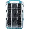 MAKTRAK Organizer Flat M, instrumentu kaste Zils/caurspīdīgs, caurspīdīgs vāks