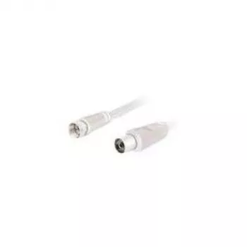 Wentronic Goobay SAT/Antenas savienojuma kabelis, balts, 5 m - F-spraudnis IEC/koaksiālā ligzda (11831)