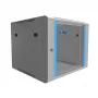 Extralink Rack skapis 9U 600x600 Pelēks pie sienas stiprināms