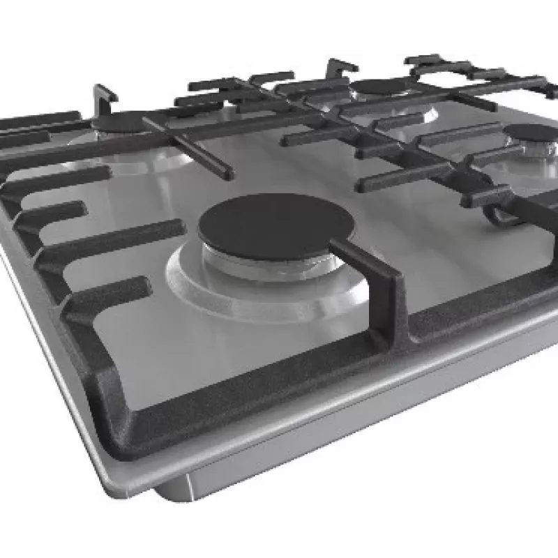 Gorenje G642ABX gāzes plīts virsma, nerūsējošais tērauds, iebūvējama, 60 cm, 4 zonas