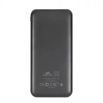 Power Bank USB 10000mAh VA2031 Melns Rivacase