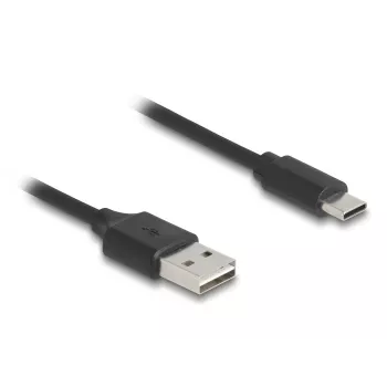 USB kabelis DeLOCK 90133 USB 2.0 0.8 m Melns