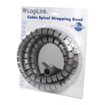 Kabeļu sasienamā spirālveida caurule LogiLink KAB0013 Sudraba 2500 mm