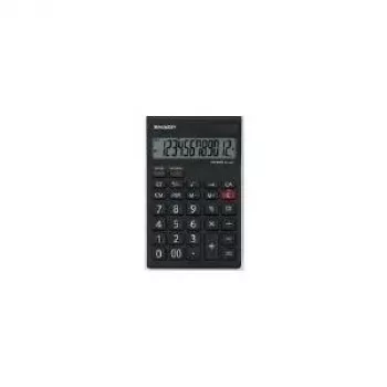 Galda kalkulators Sharp EL125TWH — 12 ciparu, duālā barošana (saules + baterija)