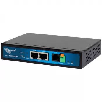 ALLNET ALL-MC116SPV-VDSL2 VDSL2 tilta modems ar 2 PoE portiem, bez Wi-Fi