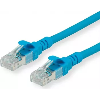 ROLINE savienojuma kabelis - RJ-45 (tēviņš) uz RJ-45 (tēviņš) - 50 cm - UTP - CAT 6 - bezhalogēna, liets, dzīslots - zils (21.15.2540)