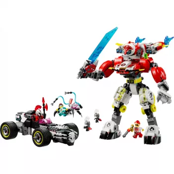 LEGO DREAMZZZ 71497 Kūpera Tīģera Mehānisms un Zero ātrumauto