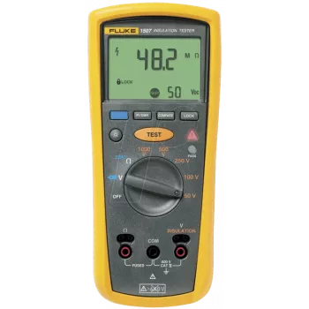 Fluke 1507 izolācijas pretestības mērītājs - Pelēks - Dzeltens - 600 V - 1 µF - 0,01 - 2000 MΩ - 20% - 0,5 s (2427890)