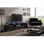 Cama TV statīvs EVORA 200 wenge/melns glancēts