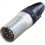 Neutrik XLR savienotājs, taisns, 5 polu, sudraba NC5MXX 1 gab.