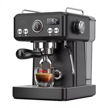 HiBREW H10A virzuļa espresso automāts ar temperatūras kontroli (melns)