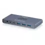KVM slēdzis DIGITUS USB-C 3.0 HDMI 2-portu 4K60Hz, USB-C/USB-A, alumīnijs, 135×60×30 mm