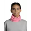 Daudzfunkcionāla bērnu bandana Buff Merino Lightweight – vienkrāsaina rozā, bezšuvju merino vilnas galvassega bērniem