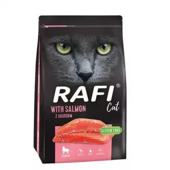 Sausā kaķu barība Dolina Noteci Rafi Sterilised ar lasi – 7 kg