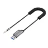 Savio TR-16 Bluetooth raidītājs AUX adapteris ar brīvroku funkciju, Bluetooth 5.3, Google Assistant/Siri