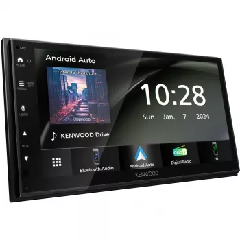 Kenwood double-DIN moniceiver ar Android Auto, Apple CarPlay, DAB+ uztvērēju un pieslēgumu aizmugures kamerai