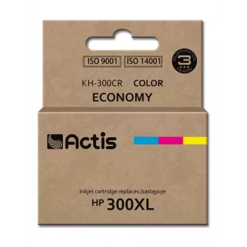 Kasetne ACTIS KH-300CR saderīga ar HP 300/300XL, krāsu trīskrāsu (C/M/Y), 21 ml, standarta iznākums, atjaunota
