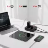Pagarinātājs MACLEAN MCE387 B — 2 kontaktligzdas, 3×USB A, 110–240V, 1,5 m vads, max 2500W