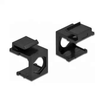 Keystone aizsegs DeLOCK 86739 melns 9,7 mm caurums 4 gab.