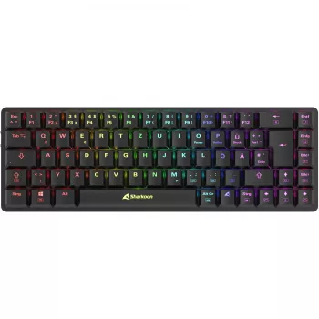 Sharkoon PureWriter W65 bezvadu mehāniskā tastatūra 65% RF QWERTZ melna