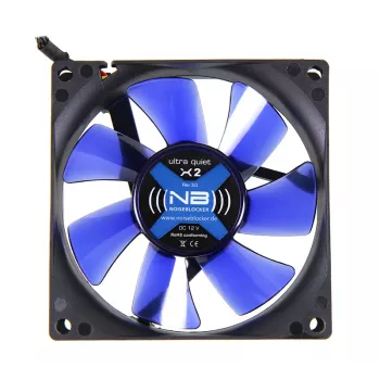 Datorsistēmas ventilators Noiseblocker BlackSilentFan X2 8 cm 1800 RPM 45 m³/h Melns