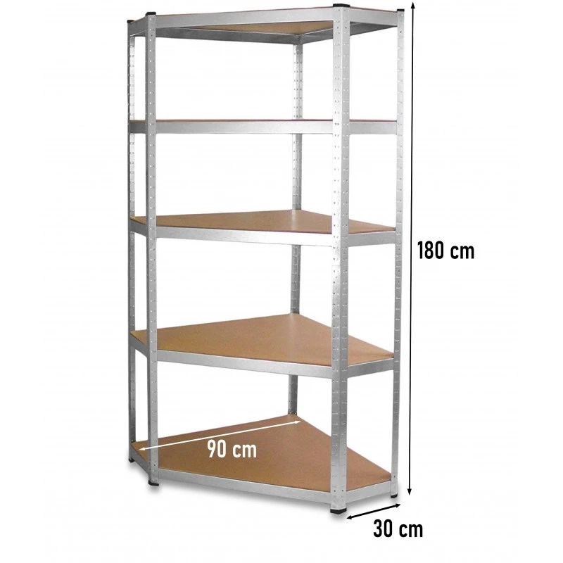 Top E Shop GC9030 metāla stūra plauktu sistēma, 30 cm