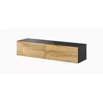Cama TV stand VIGO 140 30/140/40 Melns/wotan oak