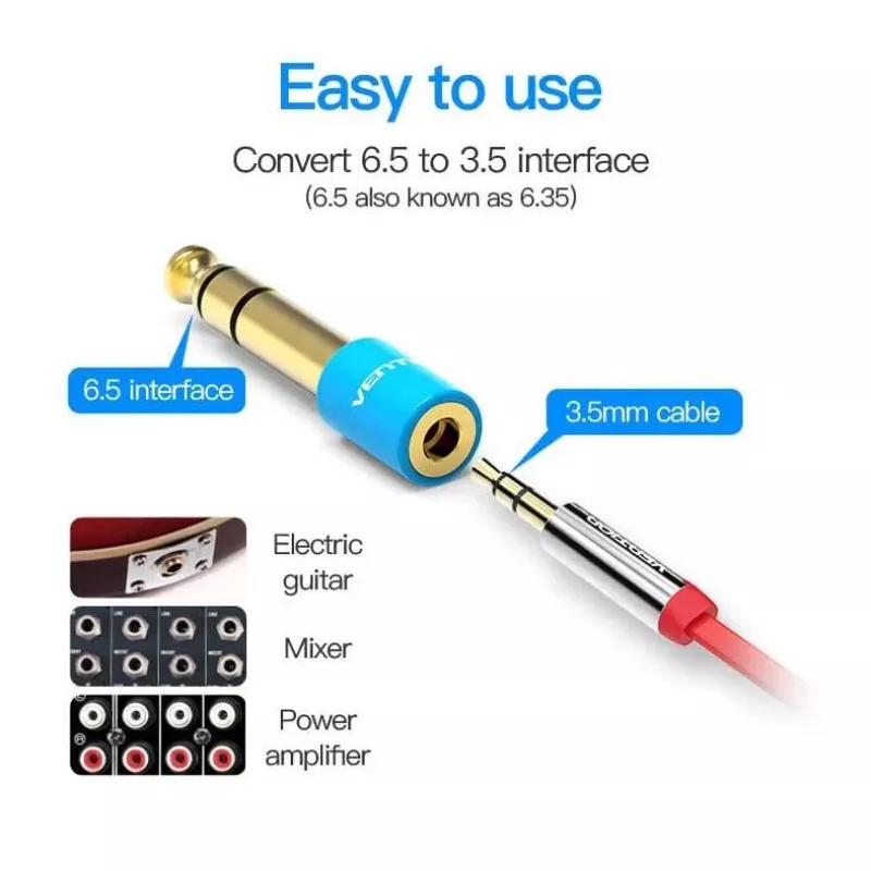 Adapter Audio 6.35MM uz 3.5MM VAB-S01-L Vention