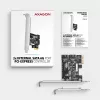 Axagon PCES-SJ2 iekšējais SATA adaptera interfeisa karte