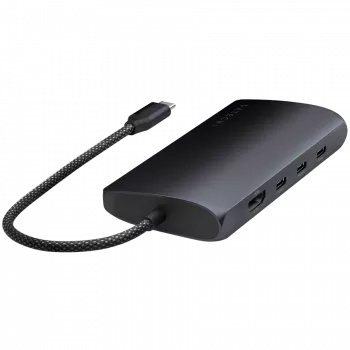 Satechi USB-C Multiport Adapter ST-P8KED — 6 portu, atbalsta 8K izšķirtspēju