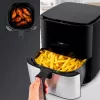 Clatronic FR 3782 H gaisa fritētājs, 5 l, 80–200 °C, melns/nerūsējošais tērauds
