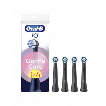 Oral-B iO Gentle Care rezerves birstes galviņas, melnas, 4 gab.