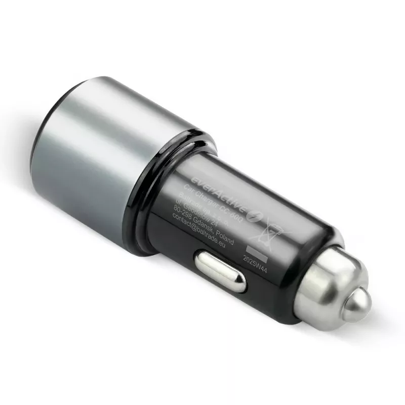 Auto lādētājs everActive CC-60Q, QC3.0, līdz 83W, USB auto barošanas adapteris