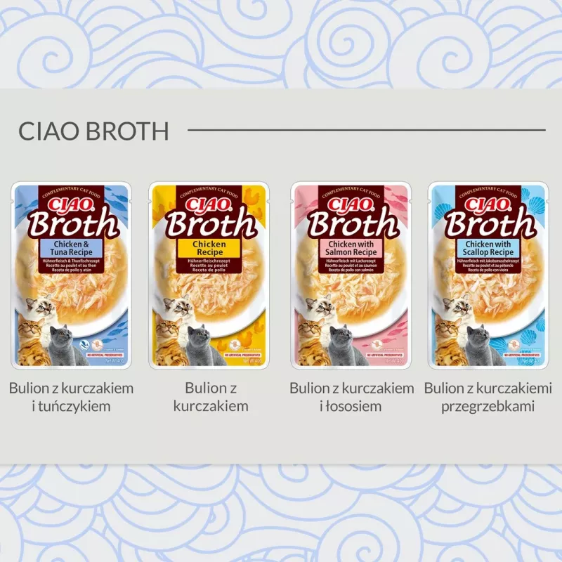 Slapjš kaķu gardums INABA Ciao Broth Chicken 40 g paciņa