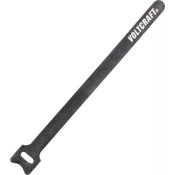 VOLTCRAFT Atkārtoti lietojamais kabeļu saites komplekts 200mm x 12mm, tumši pelēks, 10 gab. (VC-10547725)