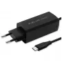 GaN lādētājs klēpjdatoram QOLTEC 52419 65W USB-C PD 5V/20V 3A/3.25A, 220–240V, 1.8m kabelis, melns