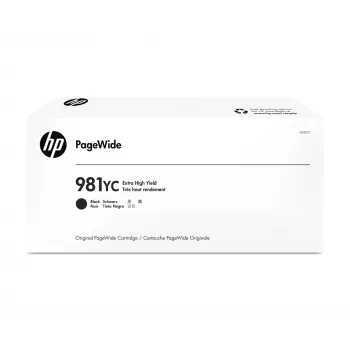 HP 981YC oriģinālā tintes kasetne melna Extra High Yield PageWide – 21 000 lappušu