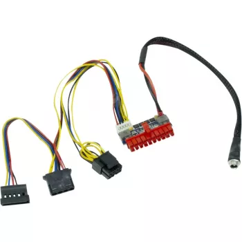 Inter-Tech 88882193 - ATX (20-pin) uz SATA 15-pin + Molex (4-pin) - taisns - taisns - Daudzkrāsains - 35 mm